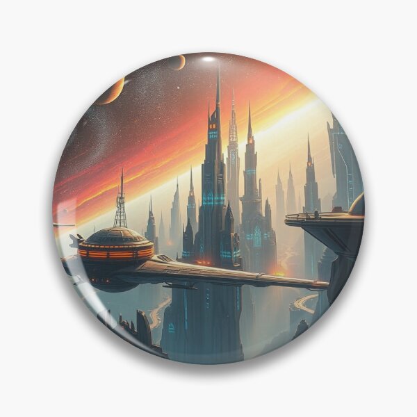 Item preview, Cosmic Citydreams – Between star flight and architectural poetry, a futurescape full of light and intuition designed and sold by FotoworldEdel.