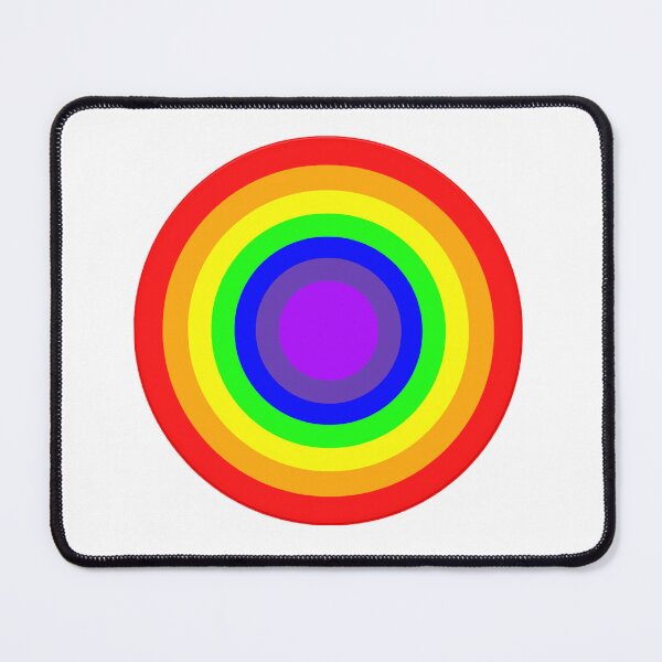 Item preview, Vibrant Rainbow Target: Concentric Color Spectrum designed and sold by Faali950.