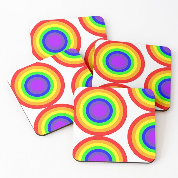 Item preview, Vibrant Rainbow Target: Concentric Color Spectrum designed and sold by Faali950.