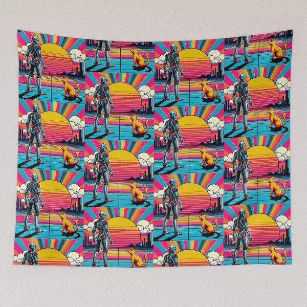 Item preview, robot and cute cat designed and sold by Dogandesighn.