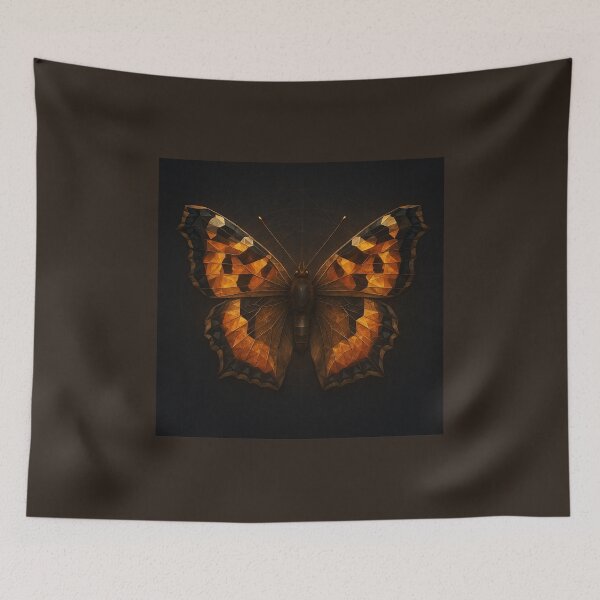 Item preview, Faceted Wings – Small Tortoiseshell of Amber Onyx designed and sold by GeoWild Designs.