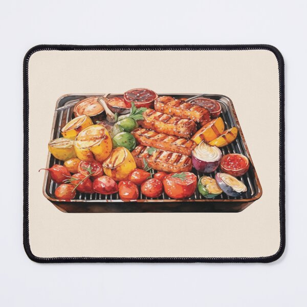 Item preview, Assorted Grilled Meats And Vegetables designed and sold by Alicia Chee.