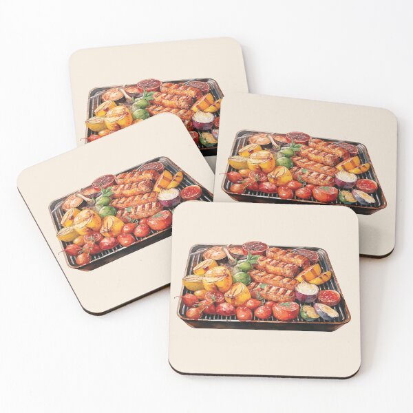 Item preview, Assorted Grilled Meats And Vegetables designed and sold by Alicia Chee.