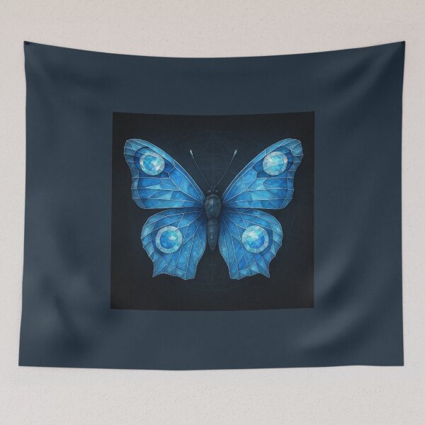 Item preview, Faceted Wings – Peacock of Sapphire Ice designed and sold by GeoWild Designs.