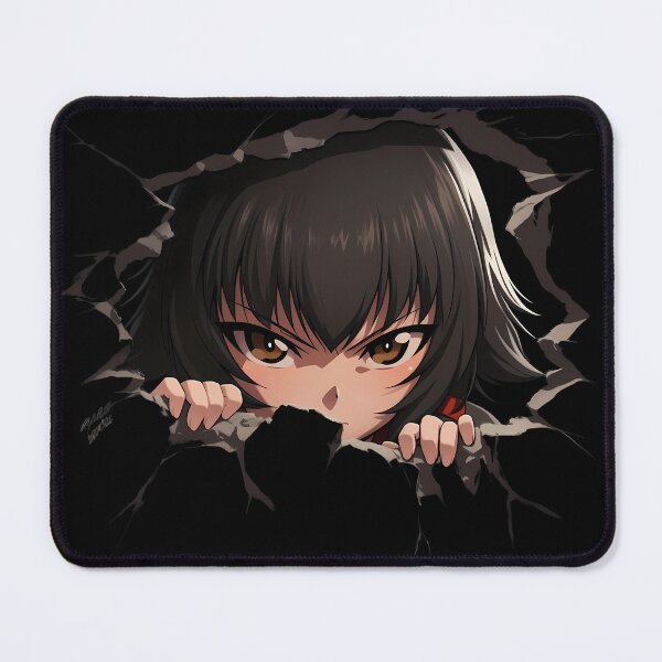 Item preview, Maho Nishizumi Girls Und Panzer Anime Chibi Breaking Through Dark Wall Scene designed and sold by TorbenKuhano.