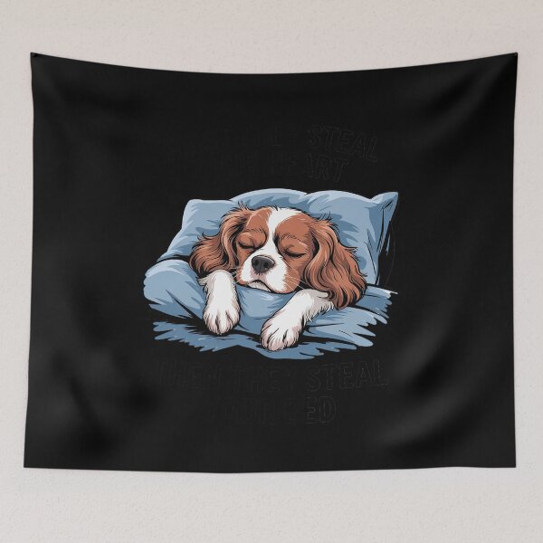 Item preview, Cavalier King Charles Spaniel Sleeping Pajamas Nightgown  designed and sold by NeomiStoreSS.