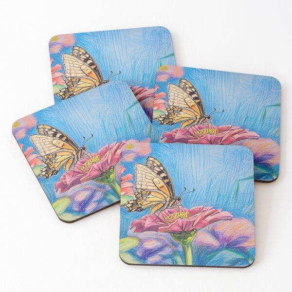Item preview,  Butterfly on Coneflower designed and sold by tomorrowsart.