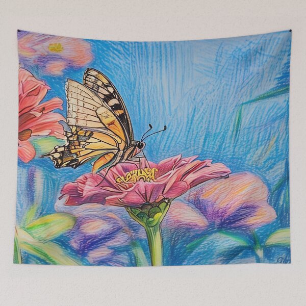Item preview,  Butterfly on Coneflower designed and sold by tomorrowsart.
