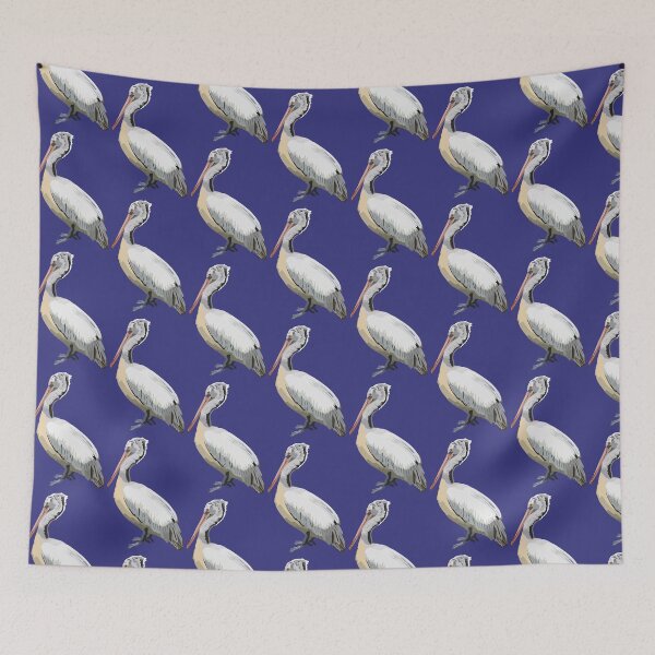 Item preview, S is for Spot Billed Pelican, Spot-billed Pelican | Waterbird & Wildlife Lover Design designed and sold by PrettylittlepastelUk.