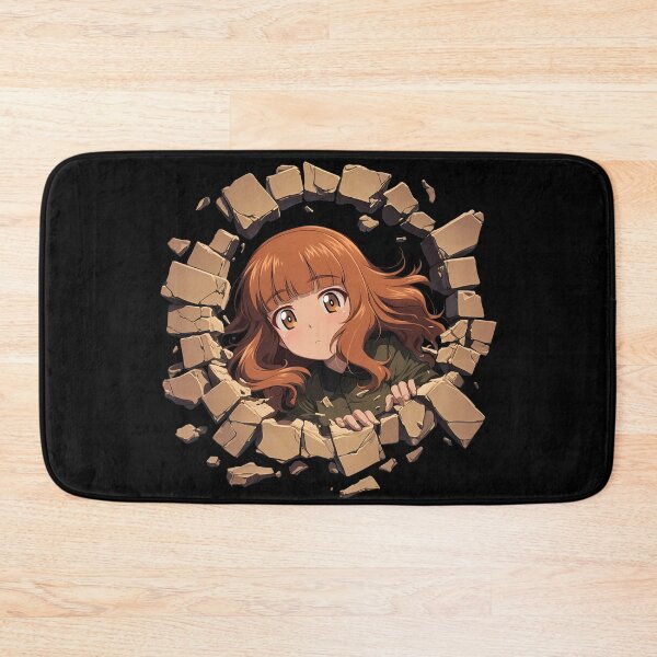 Item preview,  Saori Takebe Girls Und Panzer Anime Chibi Peeking Circular Rubble Playful Mood designed and sold by TorbenKuhano.