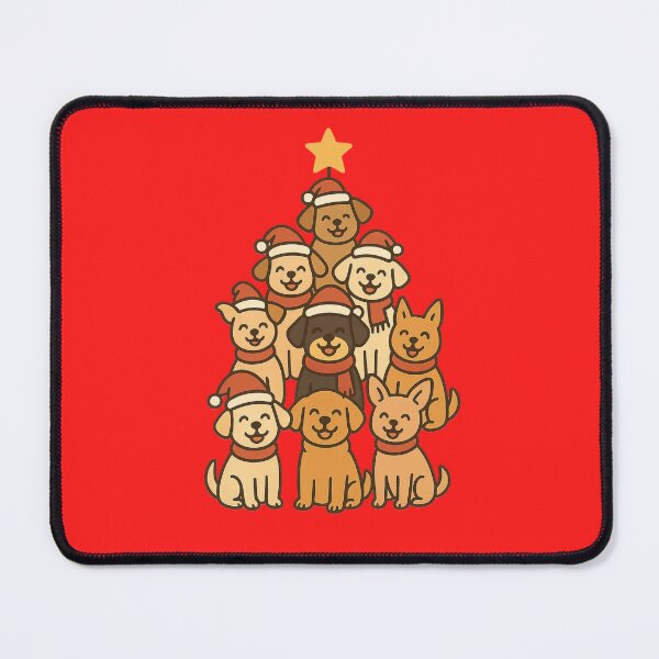Item preview, Paw-liday Tree – Cute Christmas Dog Design designed and sold by Dreamiz.