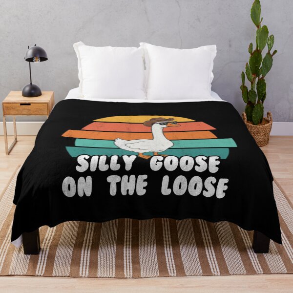 Item preview, Silly Goose on the Loose Cowboy T-Shirt | Retro Vintage Western Sunset Goose Meme Shirt | Funny Cool Loose Goose Design designed and sold by Abdelali2002.