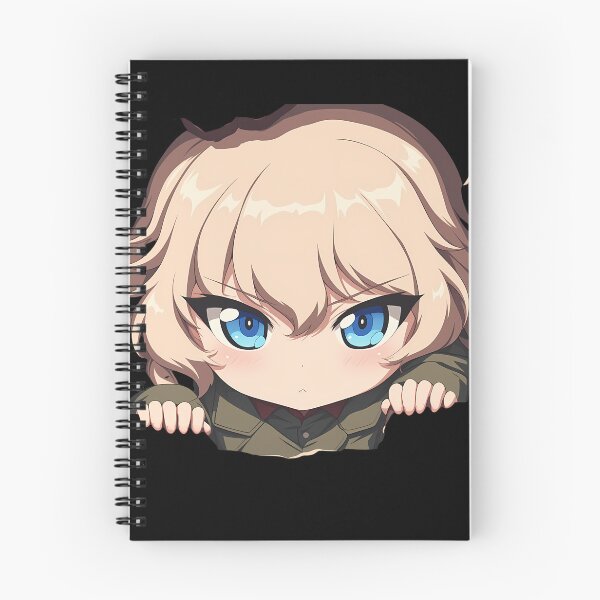Item preview, Katyusha Girls Und Panzer Anime Chibi Tiny Commander Peeking Broken Wall designed and sold by TorbenKuhano.