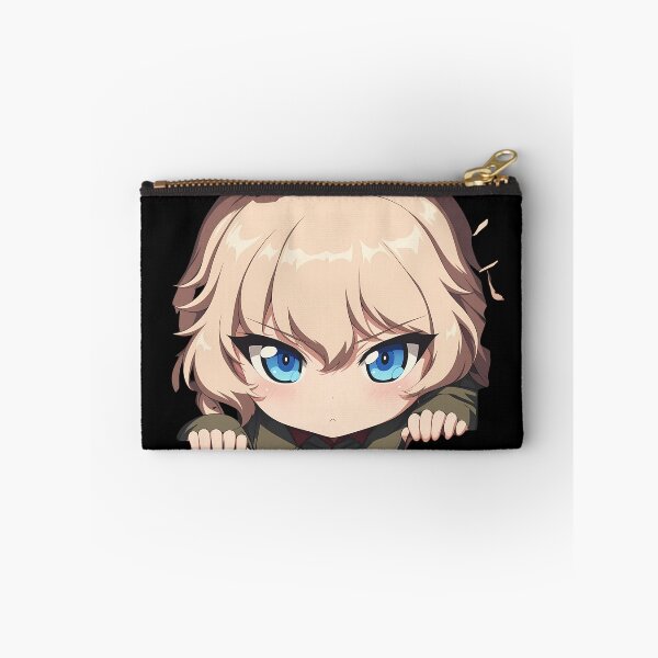 Item preview, Katyusha Girls Und Panzer Anime Chibi Tiny Commander Peeking Broken Wall designed and sold by TorbenKuhano.