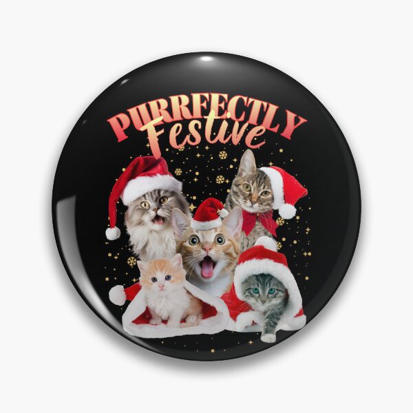 Item preview, Cute cats collage, Purrfectly festive Christmas kittens designed and sold by coloursforkids.