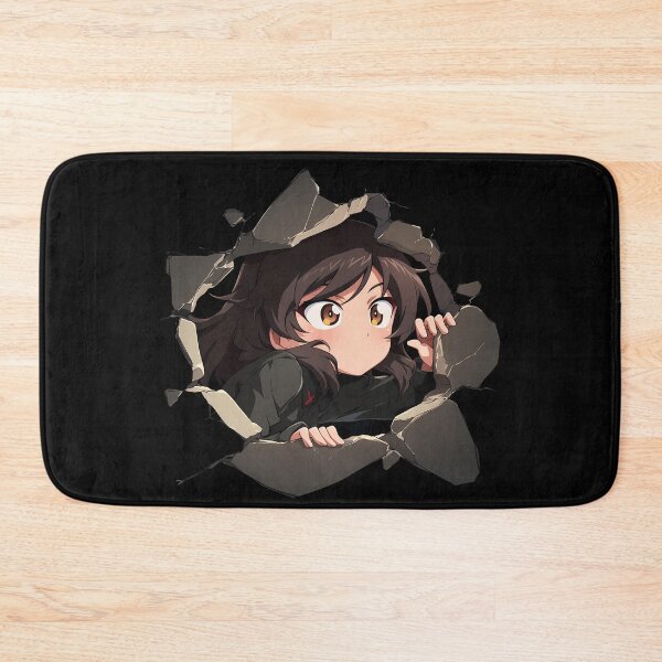 Item preview, Shiho Nishizumi Girls Und Panzer Anime Chibi Peeking Through Broken Wall designed and sold by TorbenKuhano.