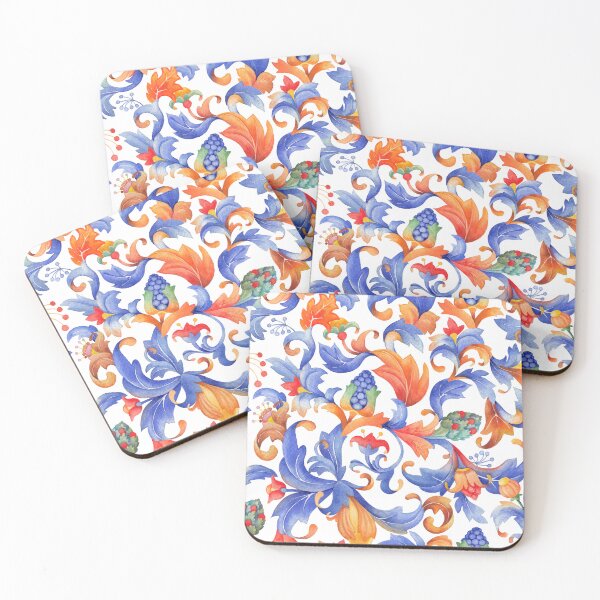 Item preview, Watercolor medieval floral ornament designed and sold by Ekaterina Glazkova.