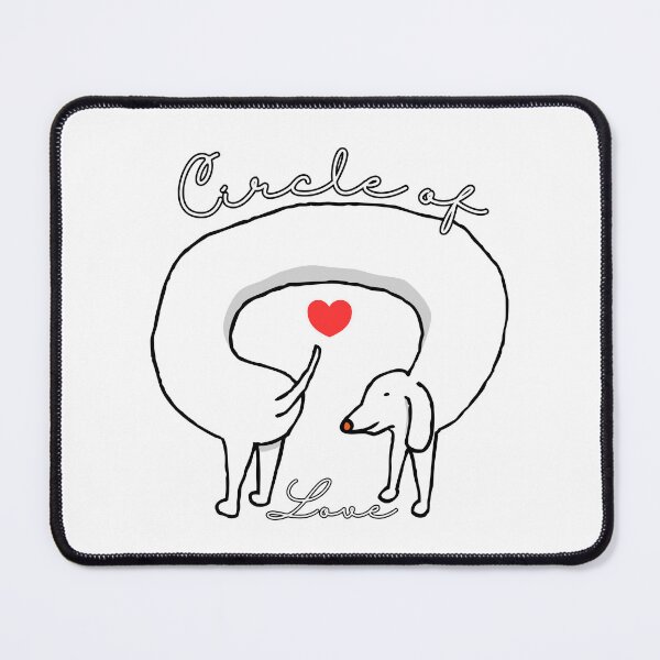 Item preview, Circle of love dachshund designed and sold by BritishDelights.