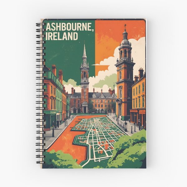 Item preview, Ashbourne Ireland 1950s Vintage Travel Tourism designed and sold by TravelersGems.