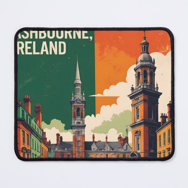 Item preview, Ashbourne Ireland 1950s Vintage Travel Tourism designed and sold by TravelersGems.