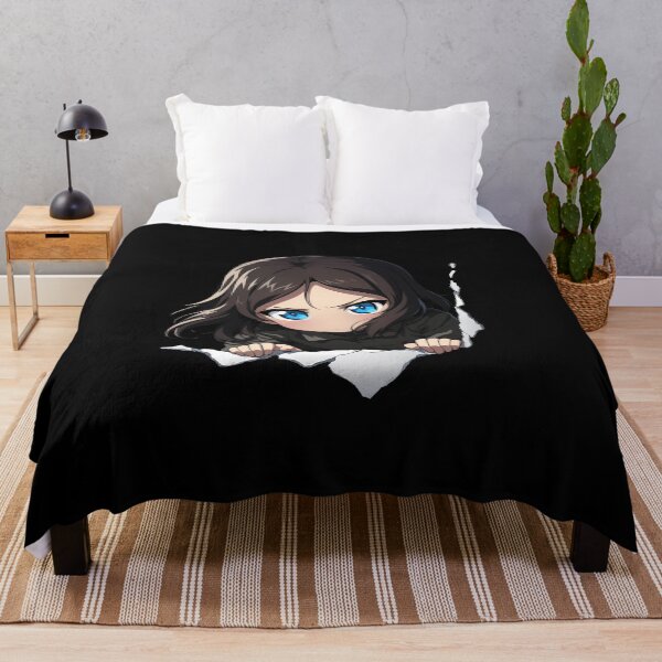 Item preview, Nonna Girls Und Panzer Anime Chibi Peeking From Crack In Wall Calm Look designed and sold by TorbenKuhano.