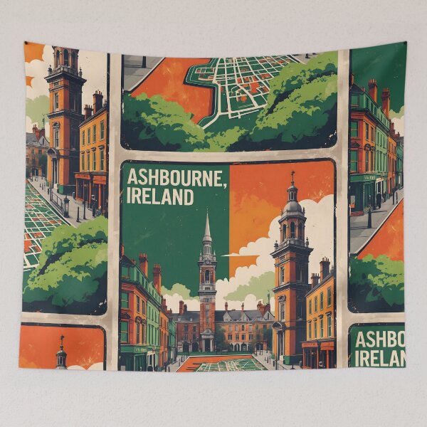 Item preview, Ashbourne Ireland 1950s Vintage Travel Tourism designed and sold by TravelersGems.