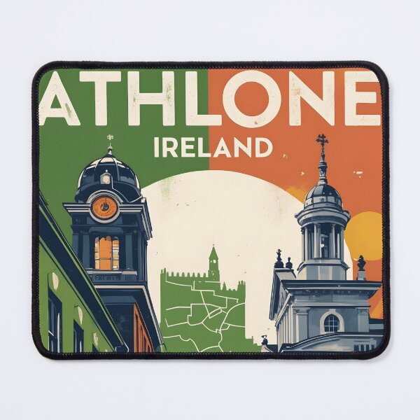 Item preview, Athlone Ireland 1950s Vintage Travel Tourism designed and sold by TravelersGems.