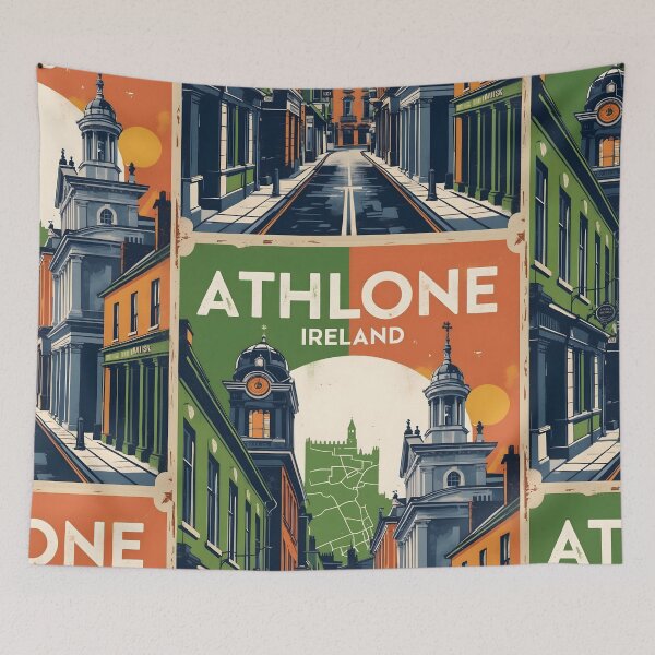 Item preview, Athlone Ireland 1950s Vintage Travel Tourism designed and sold by TravelersGems.