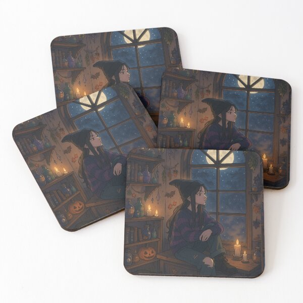 Item preview, Cozy Punk Night – Girl at the Window designed and sold by WitchPrint.