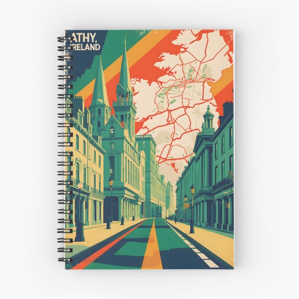 Item preview, Athy Ireland 1950s Vintage Travel Tourism designed and sold by TravelersGems.
