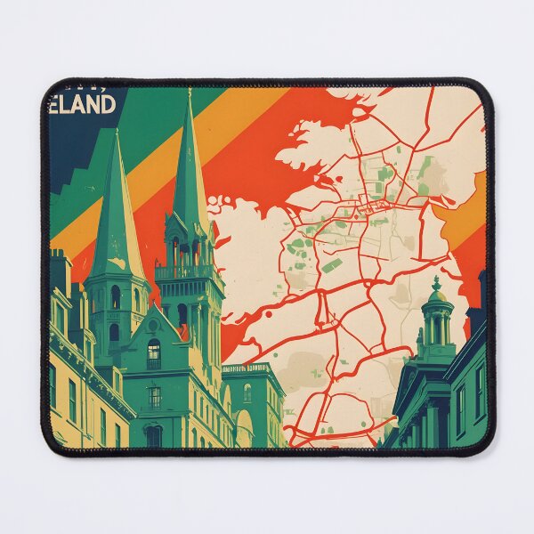 Item preview, Athy Ireland 1950s Vintage Travel Tourism designed and sold by TravelersGems.