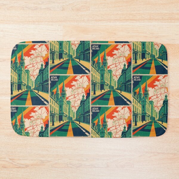Item preview, Athy Ireland 1950s Vintage Travel Tourism designed and sold by TravelersGems.