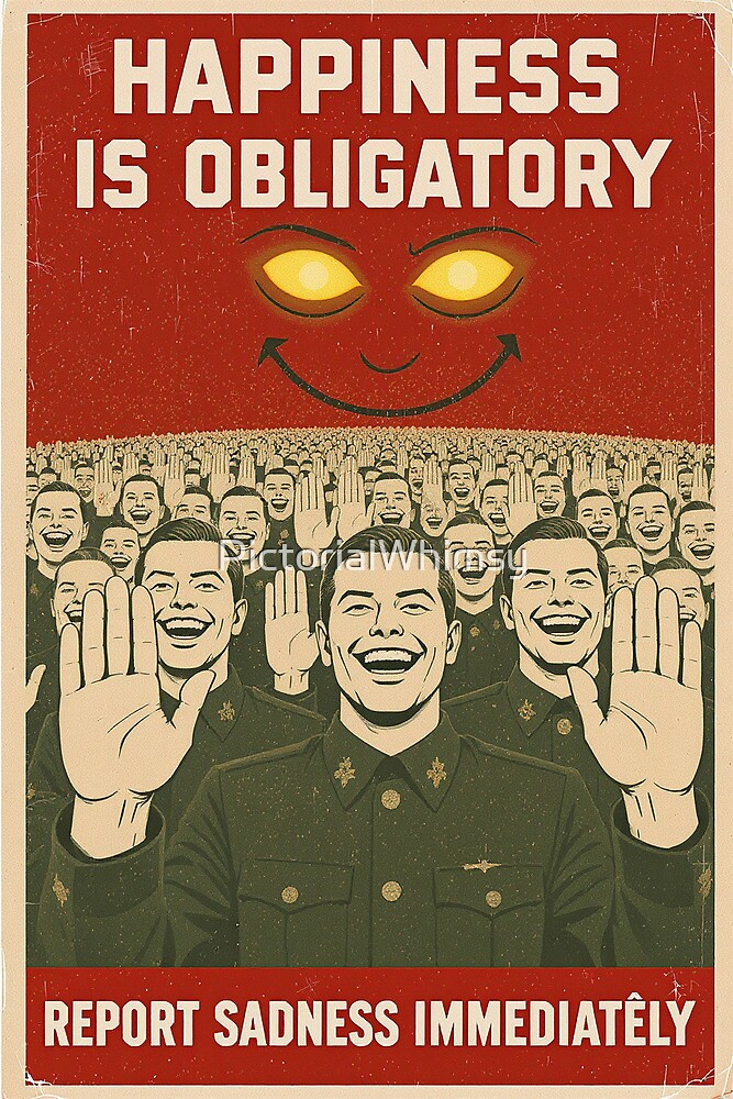 Propaganda style vintage poster art print — bold graphic retro wall art
