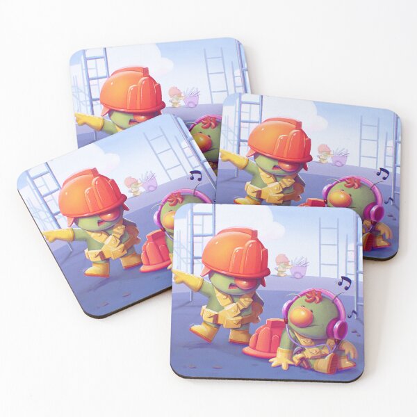 Item preview, The Doozers at Work | Cartoon Illustration Inspired by Fraggle Rock designed and sold by Raulgonzalez2d.