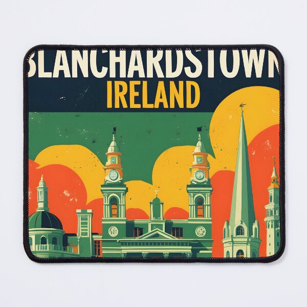 Item preview, Blanchardstown Ireland 1950s Vintage Travel Tourism designed and sold by TravelersGems.