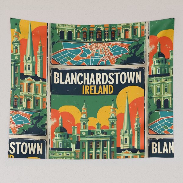 Item preview, Blanchardstown Ireland 1950s Vintage Travel Tourism designed and sold by TravelersGems.