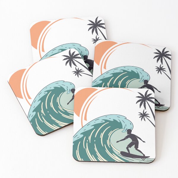 Item preview, Silhouette Surfer Riding Illustration designed and sold by AL AMIN.