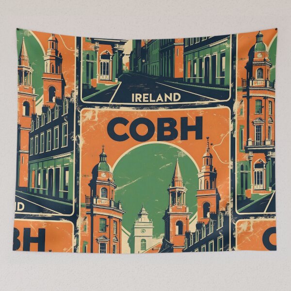 Item preview, Cobh Ireland 1950s Vintage Travel Tourism designed and sold by TravelersGems.