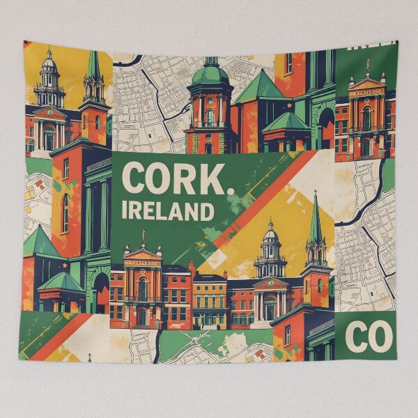 Item preview, Cork Ireland 1950s Vintage Travel Tourism designed and sold by TravelersGems.