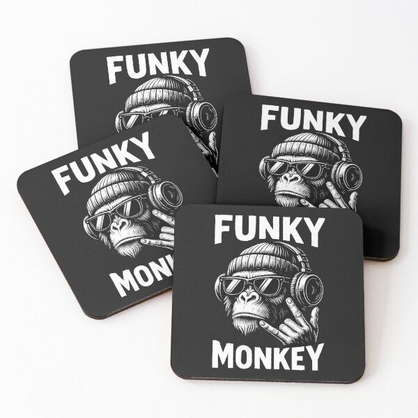 Item preview, Funky Monkey Cool Headphones Art designed and sold by ArtLabCreations.