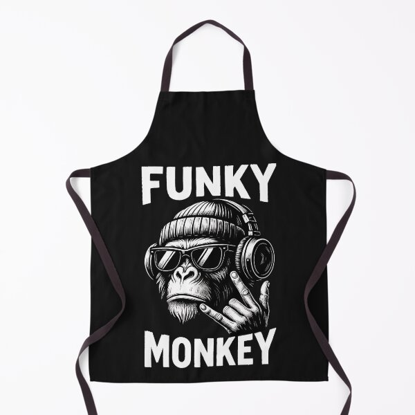 Item preview, Funky Monkey Cool Headphones Art designed and sold by ArtLabCreations.