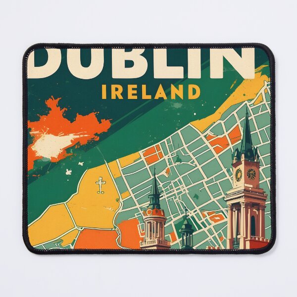 Item preview, Dublin Ireland 1950s Vintage Travel Tourism designed and sold by TravelersGems.