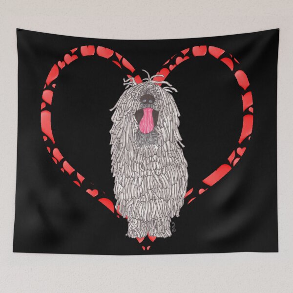 Item preview, KOMONDOR DOG HEART designed and sold by BeritValk.