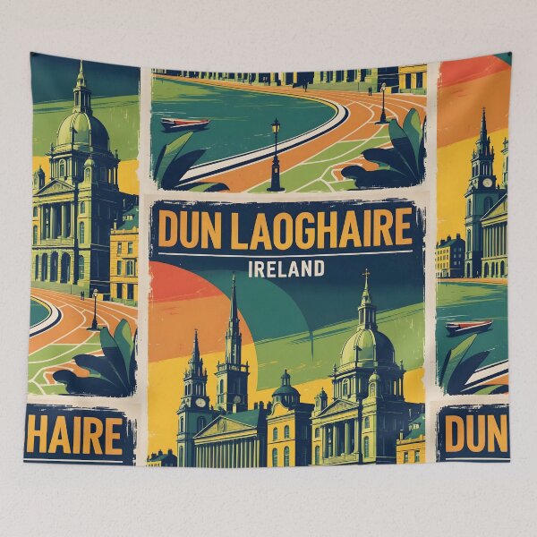 Item preview, Dun Laoghaire Ireland 1950s Vintage Travel Tourism designed and sold by TravelersGems.