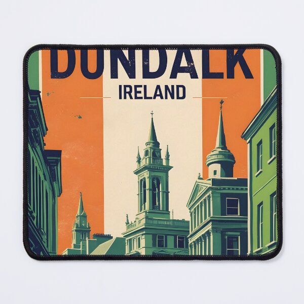 Item preview, Dundalk Ireland 1950s Vintage Travel Tourism designed and sold by TravelersGems.