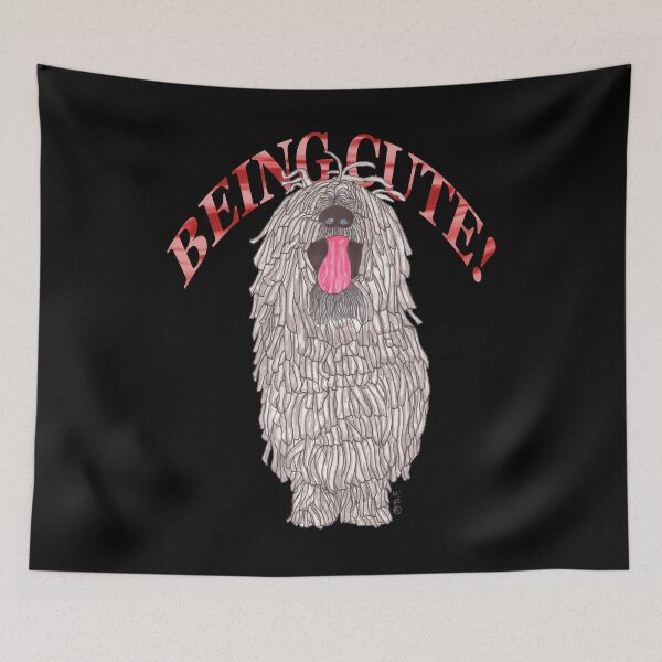 Item preview, KOMONDOR DOG BEING CUTE designed and sold by BeritValk.