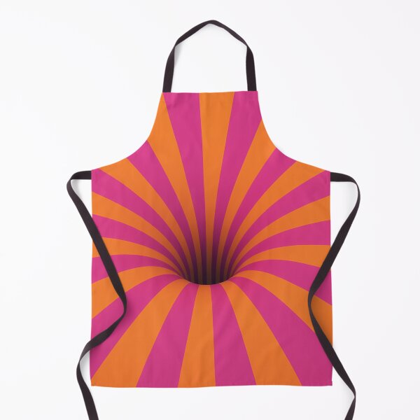 Item preview, Psychedelic Vortex Optical Illusion Spiral - Orange Magenta Radial Tunnel Art designed and sold by AnTartstudios.