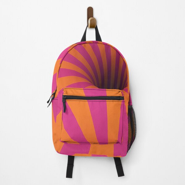 Item preview, Psychedelic Vortex Optical Illusion Spiral - Orange Magenta Radial Tunnel Art designed and sold by AnTartstudios.