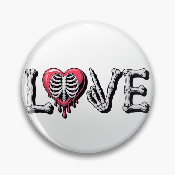 Item preview, Skeleton Love – Gothic Heart Design designed and sold by FloraMyst.