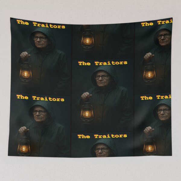 Item preview, Alan Carr Celebrity Traitors Lantern Cloak Meme designed and sold by RyoSaeba90.